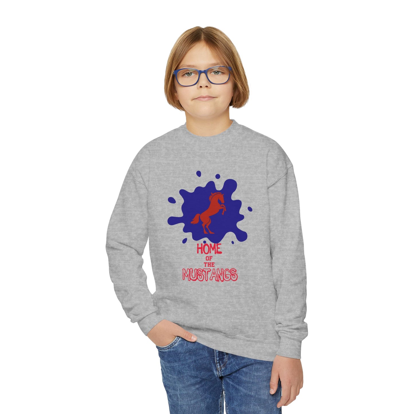 Mustangs Youth Crewneck Sweatshirt
