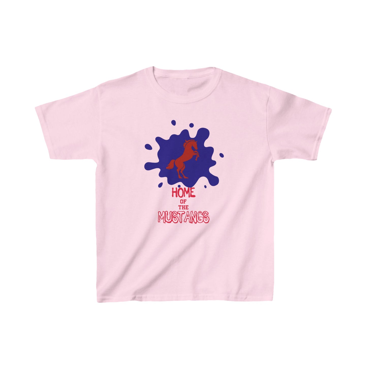 pink criswell elementary forney texas sweatshirt mustangs logo dyllan johnson artist
