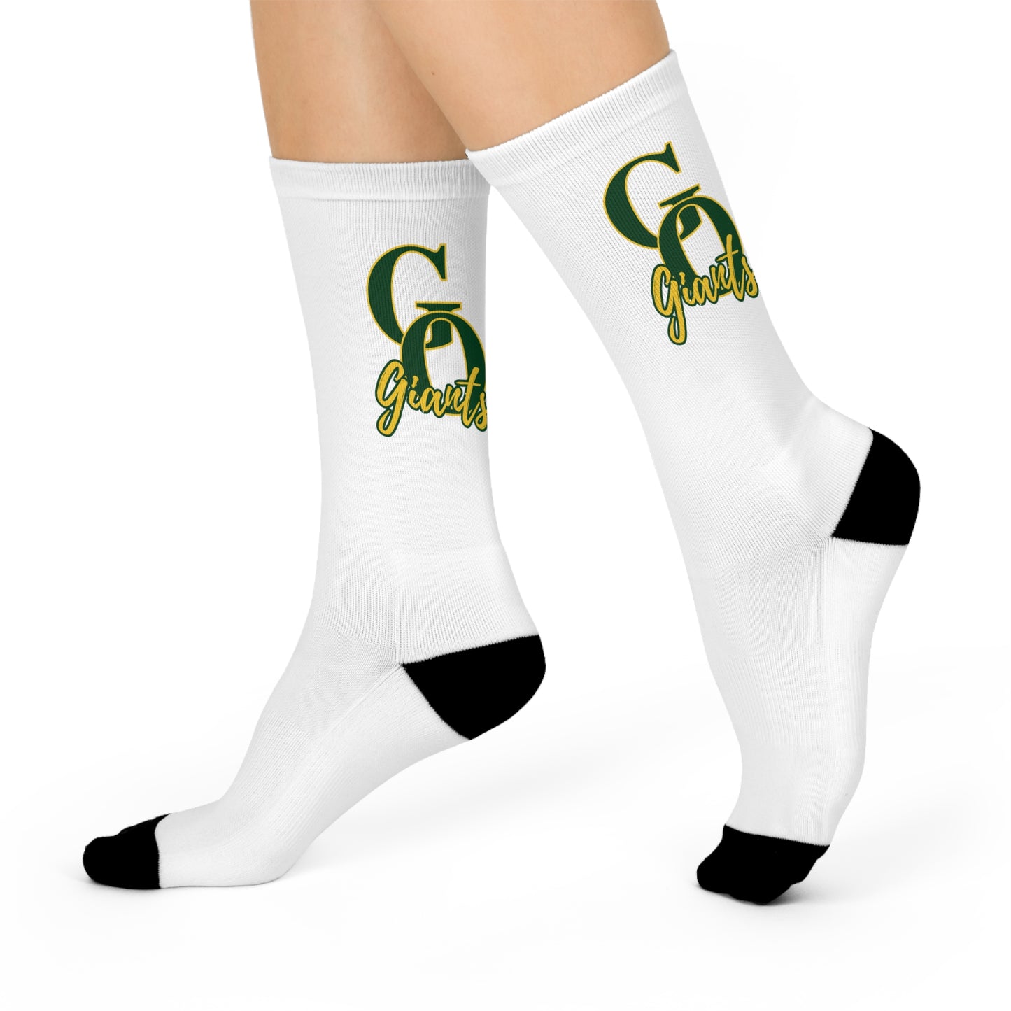 White Green Oaks Socks