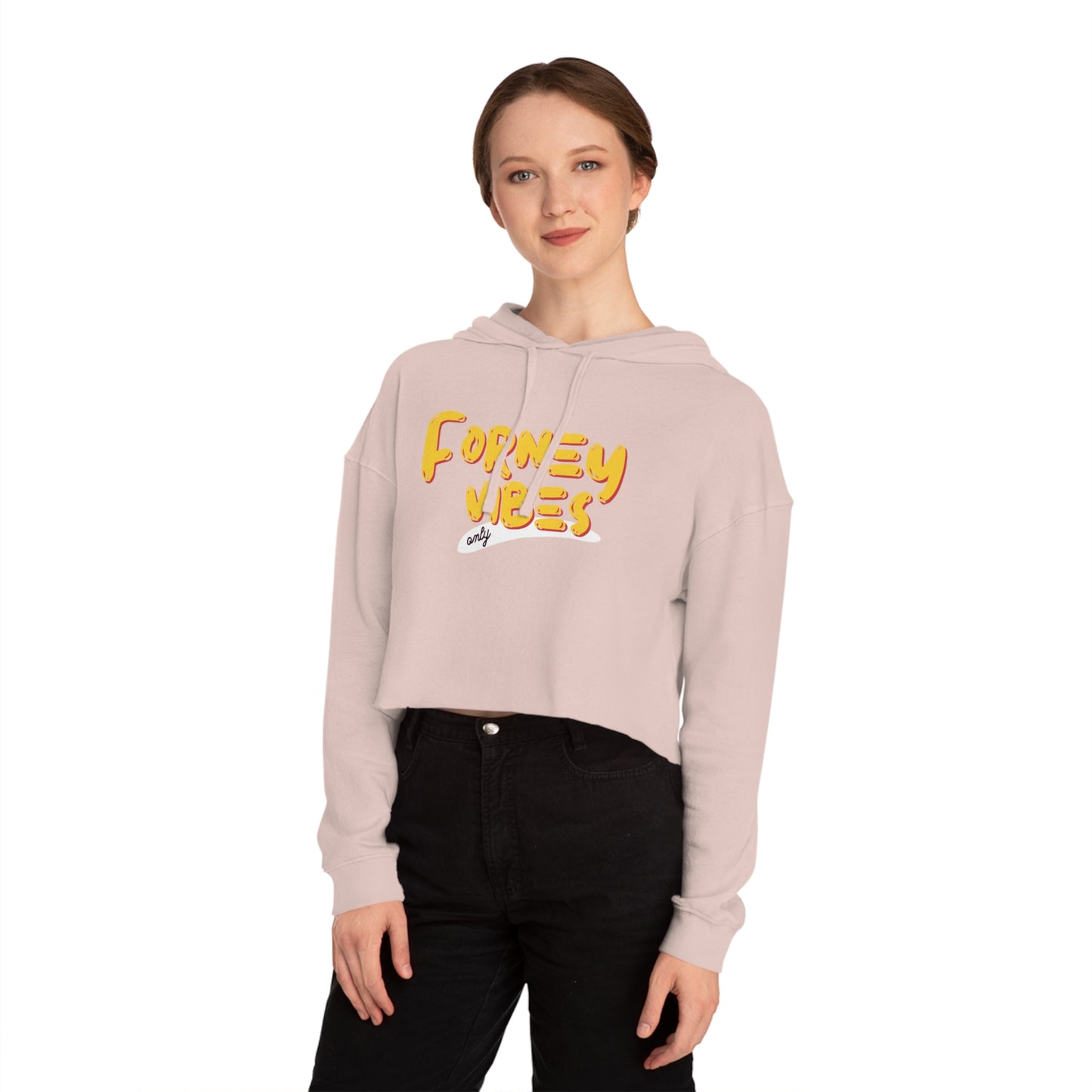 Forney Vibes Only Women's Cropped Hooded Sweatshirt