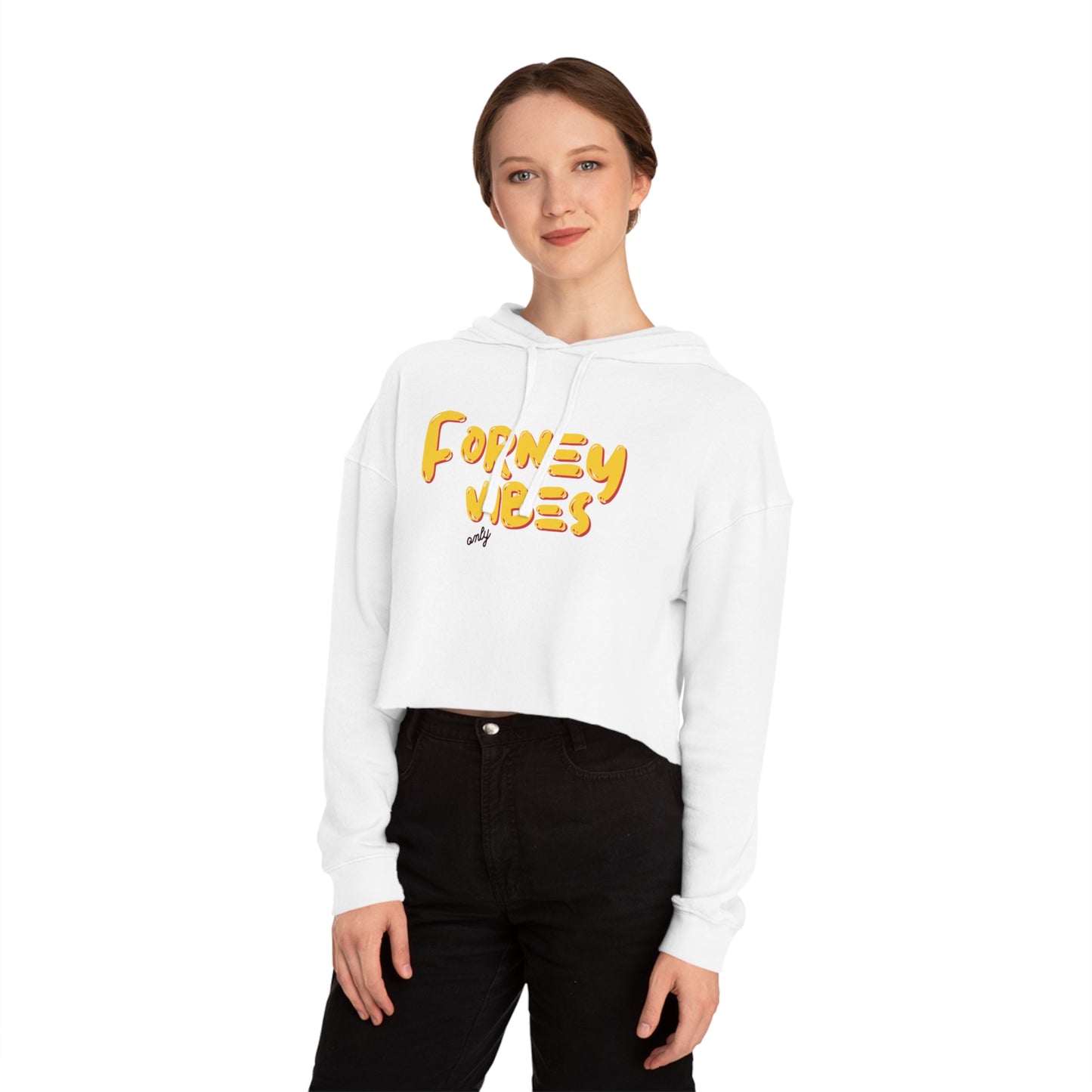 Forney Vibes Only Women's Cropped Hooded Sweatshirt