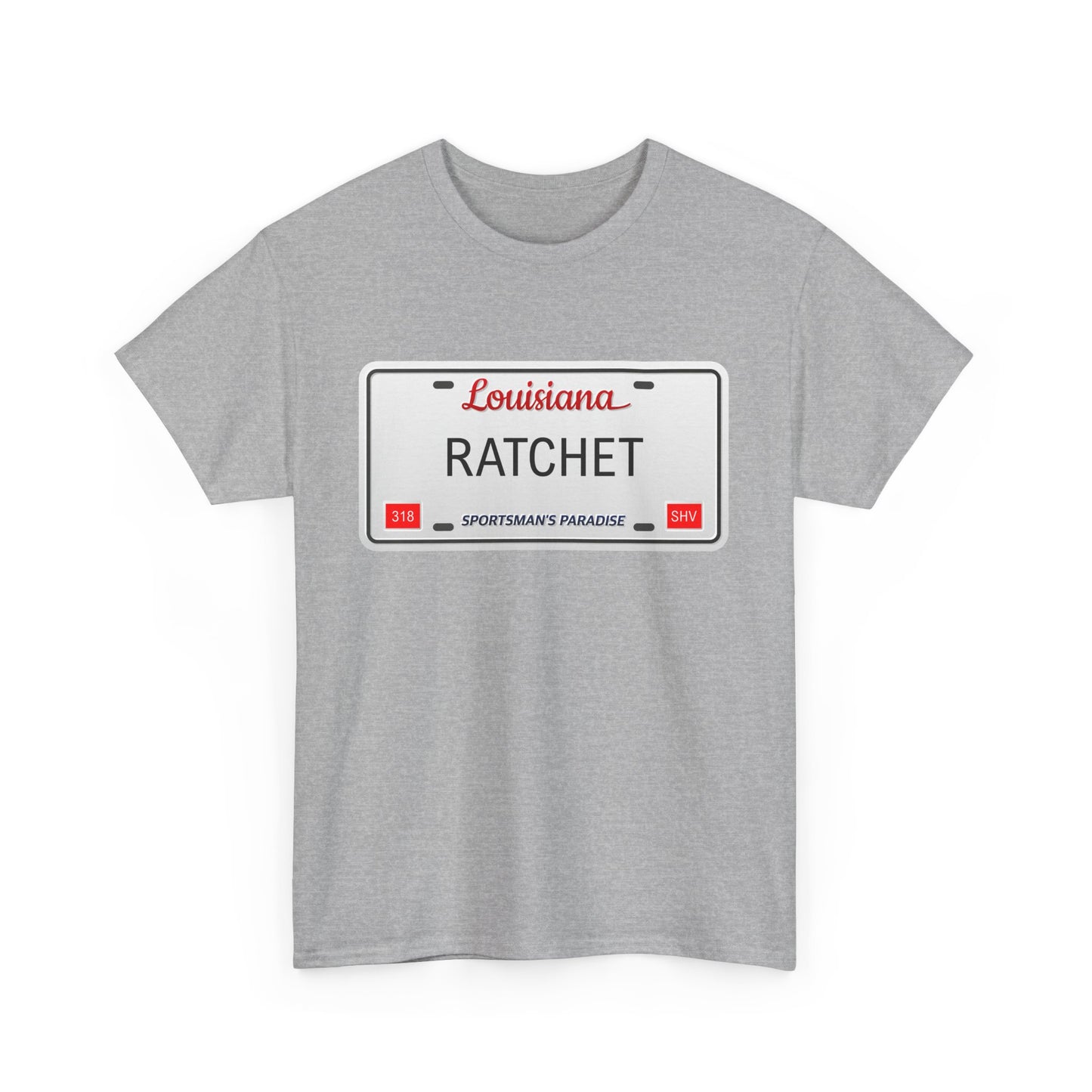 Louisiana RATCHET License Plate T-shirt