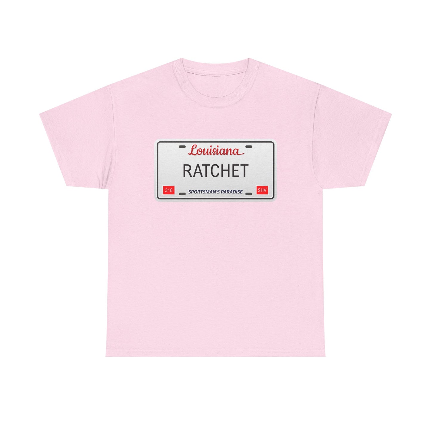 Louisiana RATCHET License Plate T-shirt