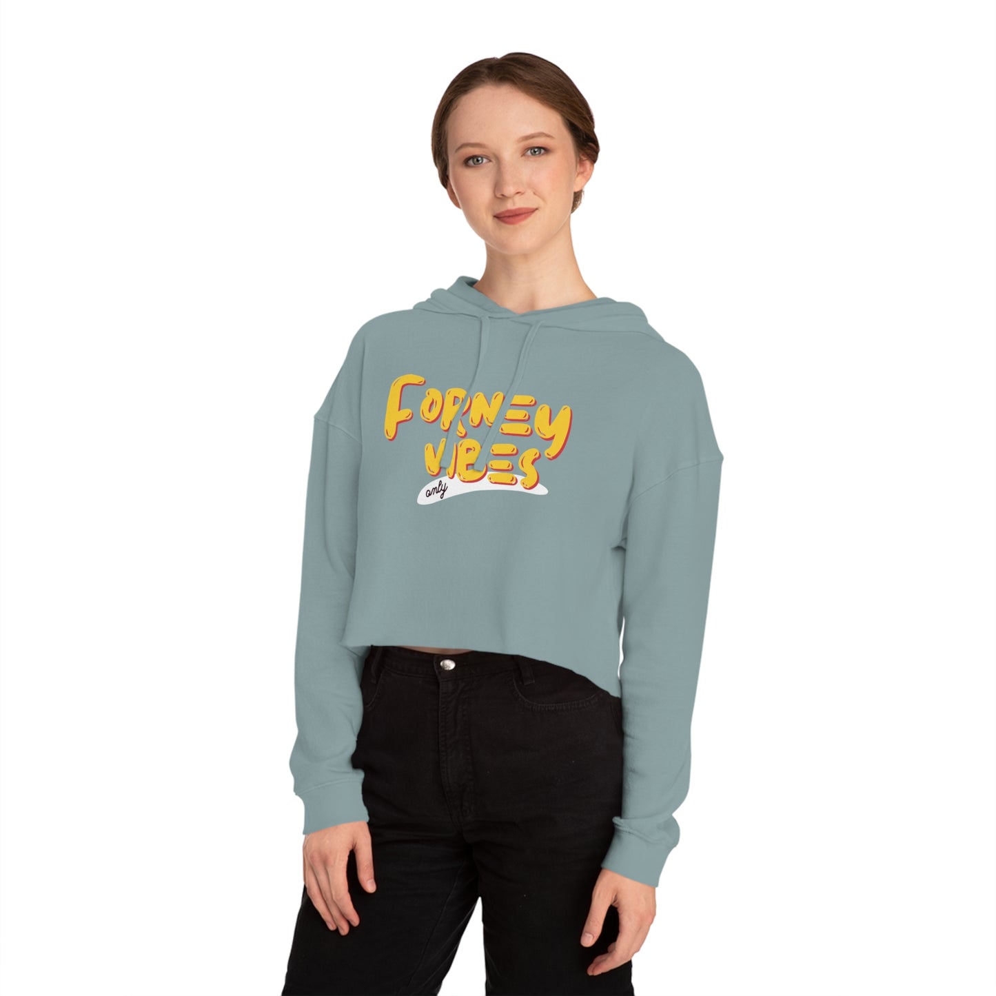 Forney Vibes Only Women's Cropped Hooded Sweatshirt