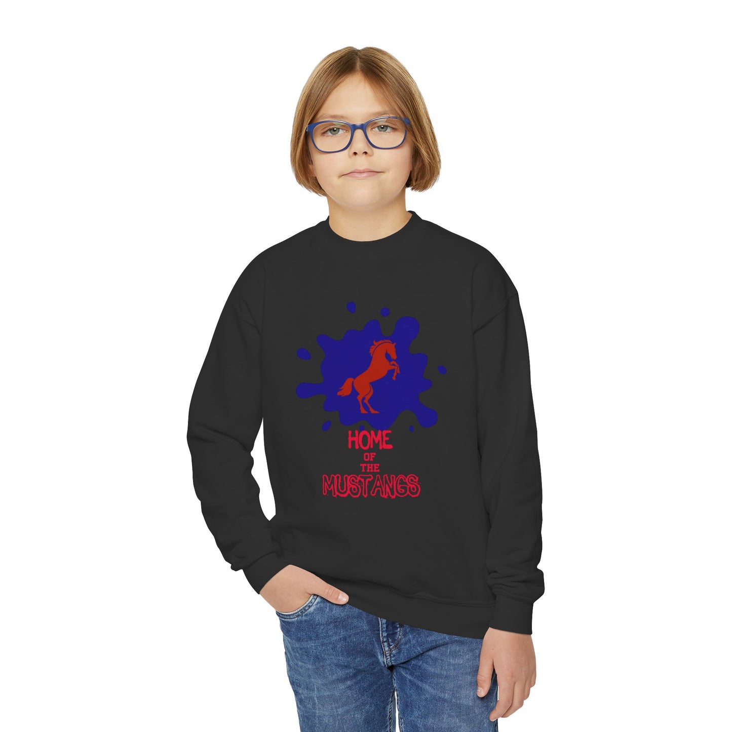 Mustangs Youth Crewneck Sweatshirt