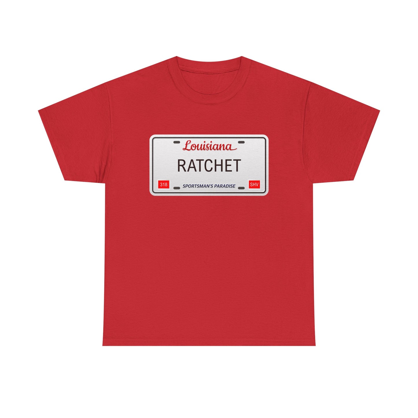 Louisiana RATCHET License Plate T-shirt