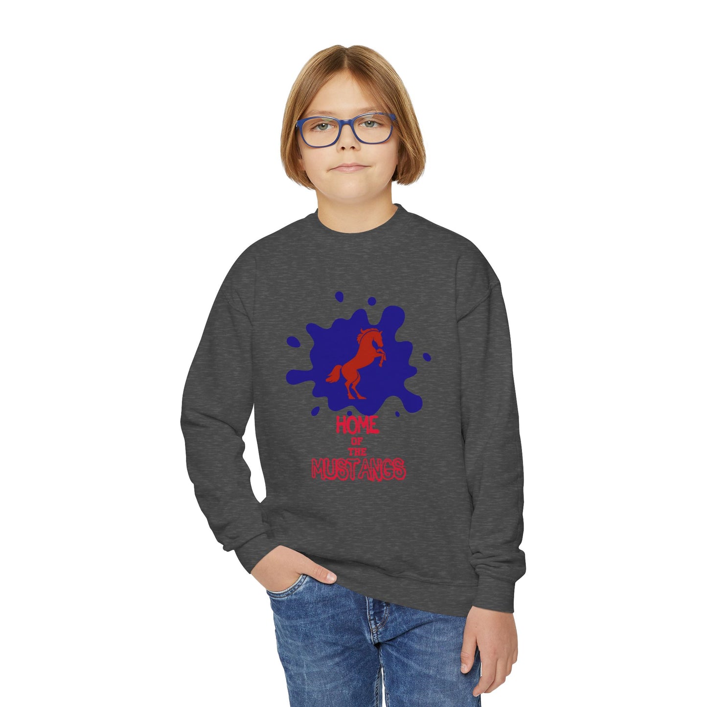 Mustangs Youth Crewneck Sweatshirt