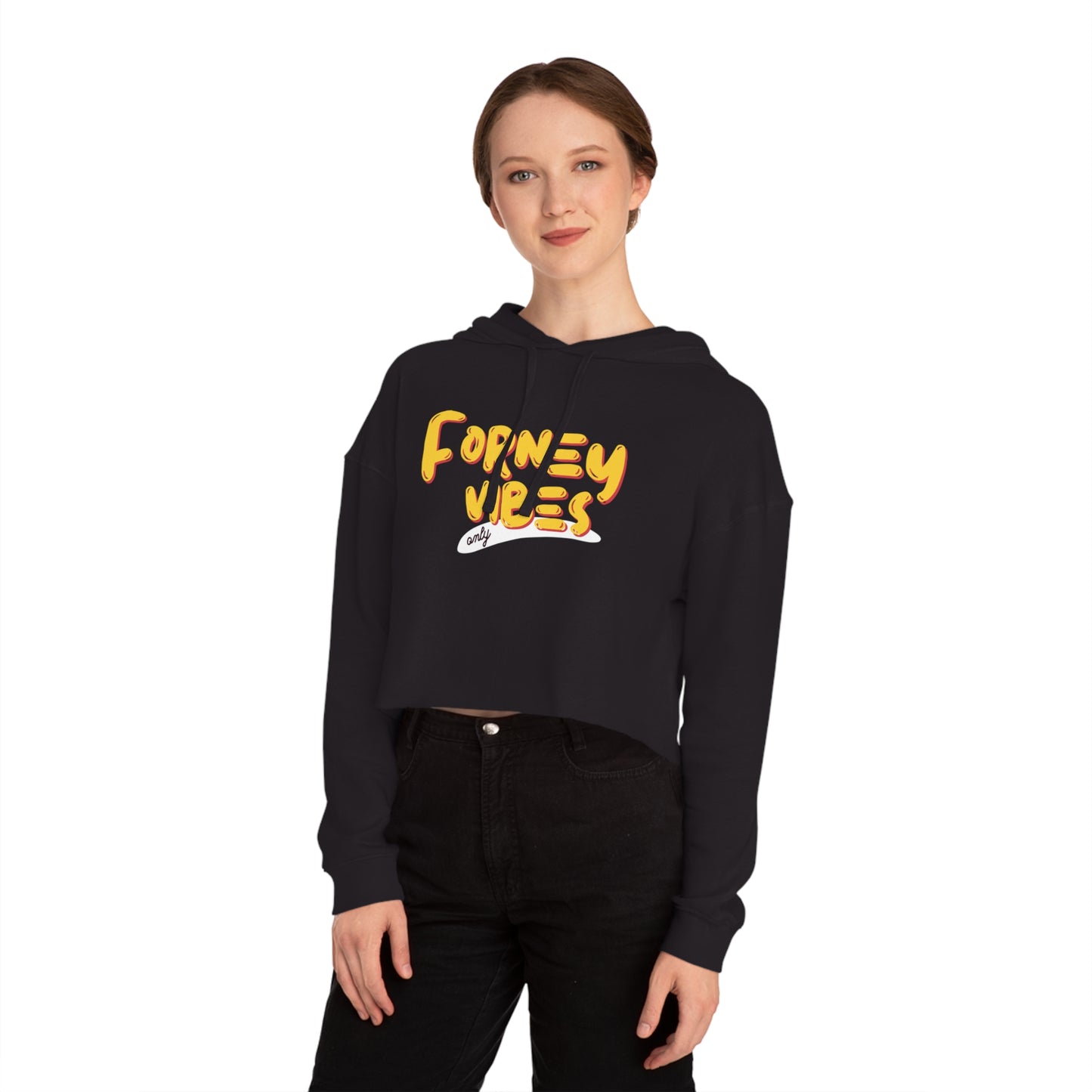 Forney Vibes Only Women's Cropped Hooded Sweatshirt