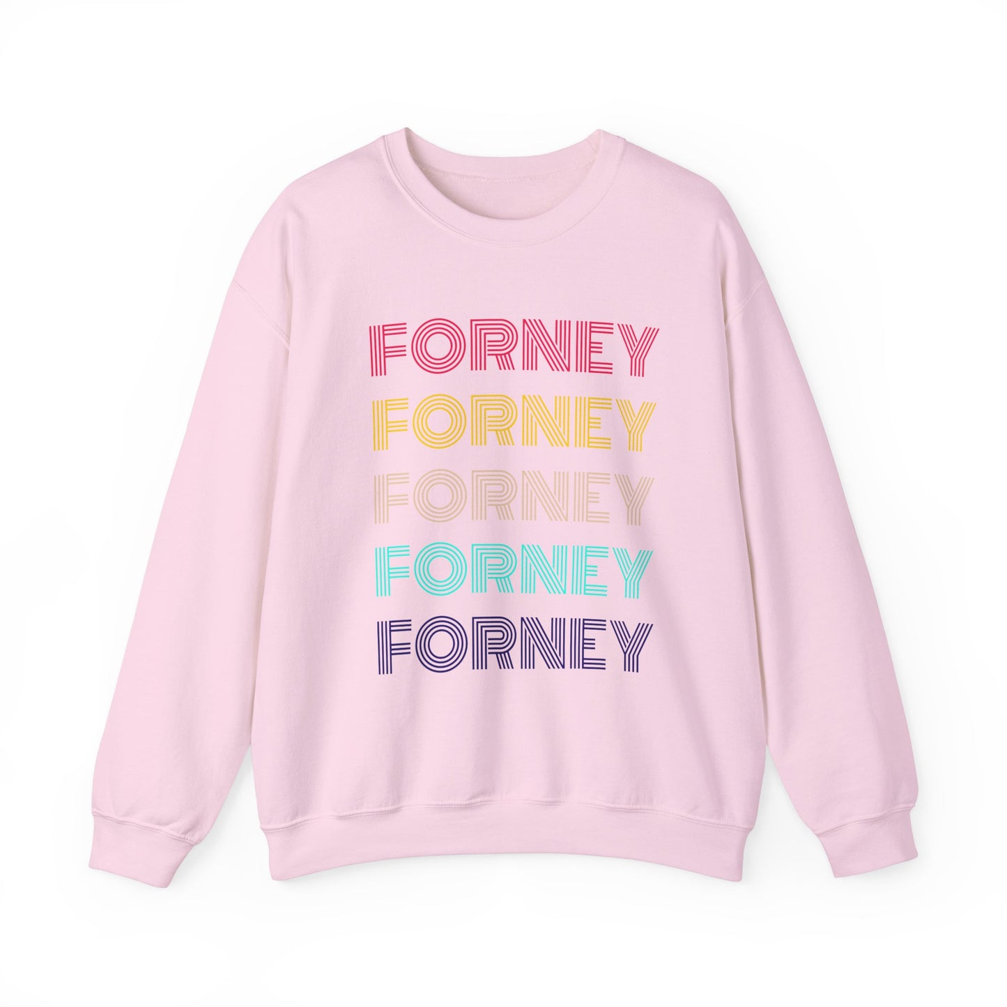 pink forney sweatshirt retro vibes texas local pride unity connected love black owned merch
