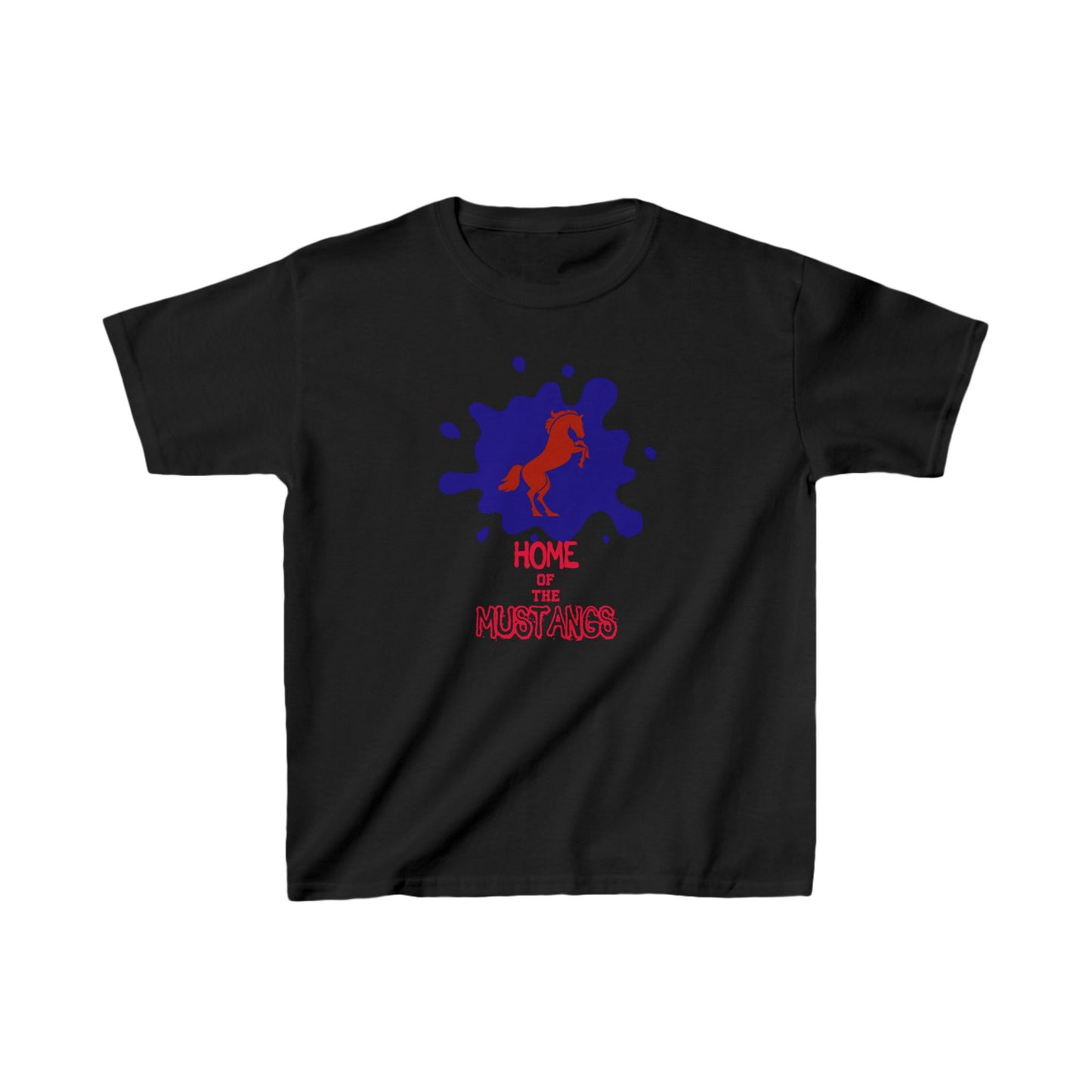 black criswell elementary forney texas sweatshirt mustangs logo dyllan johnson artist