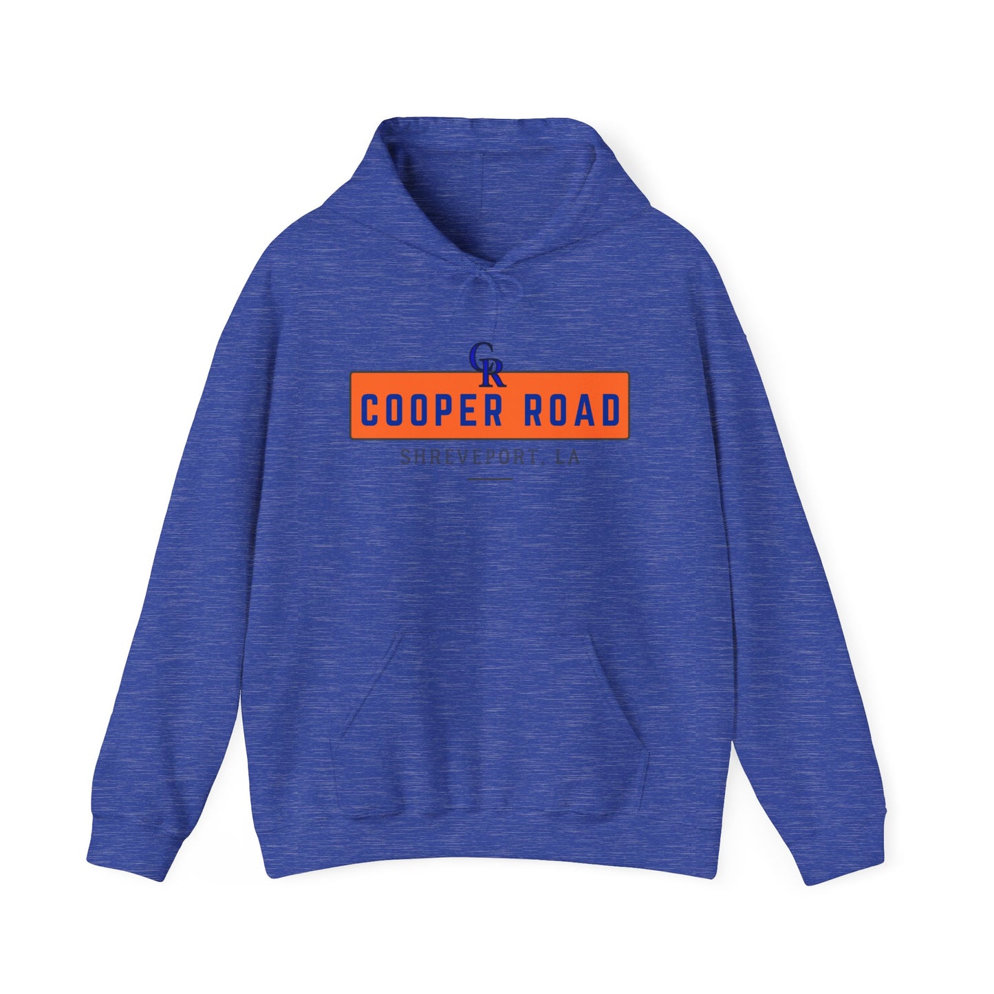 Heather blue Cooper Road hoodie Shreveport Orange Hoover Hoova 52 Crip Love Unity Blue Hustle 318