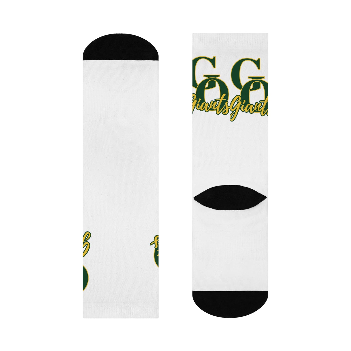 White Green Oaks Socks