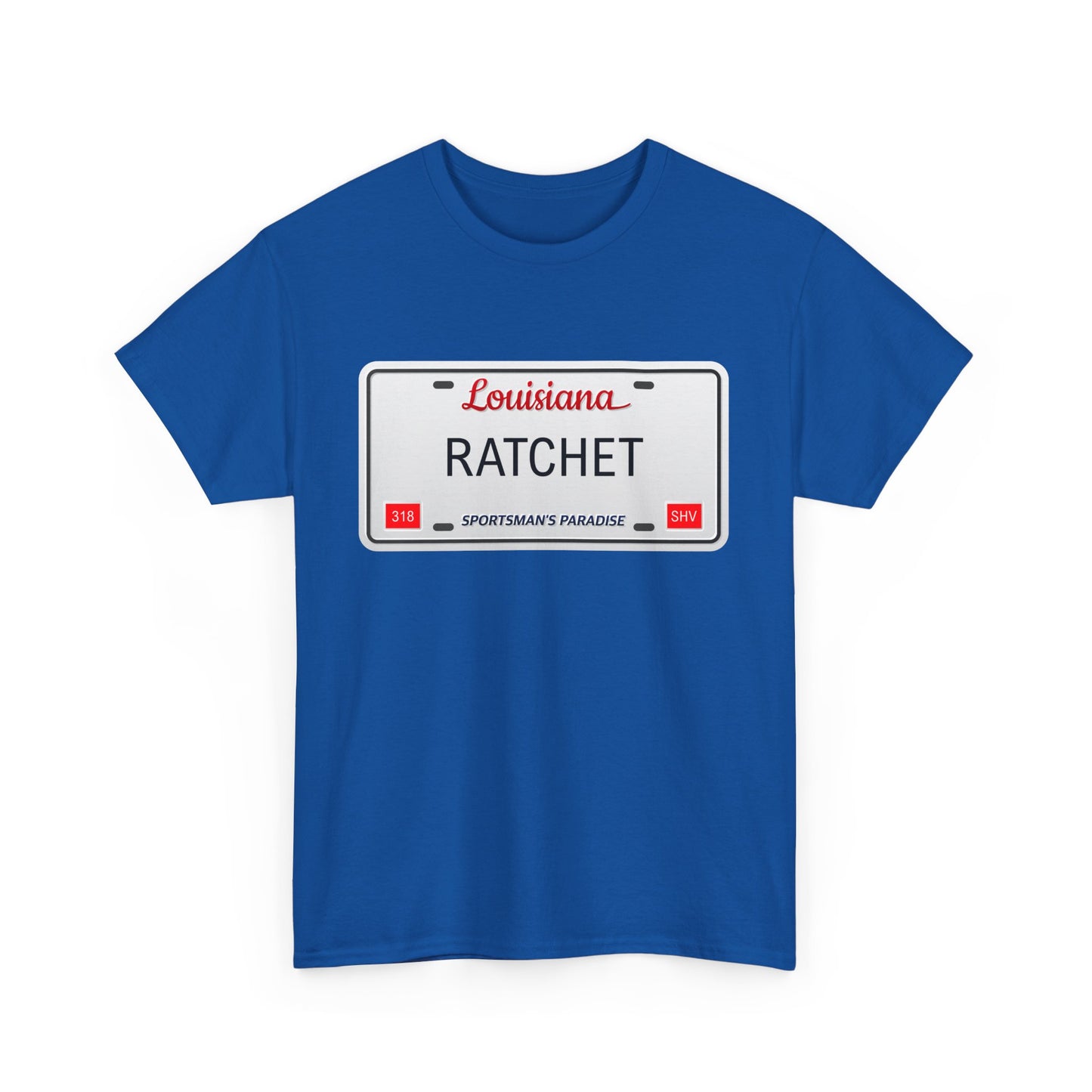 Louisiana RATCHET License Plate T-shirt