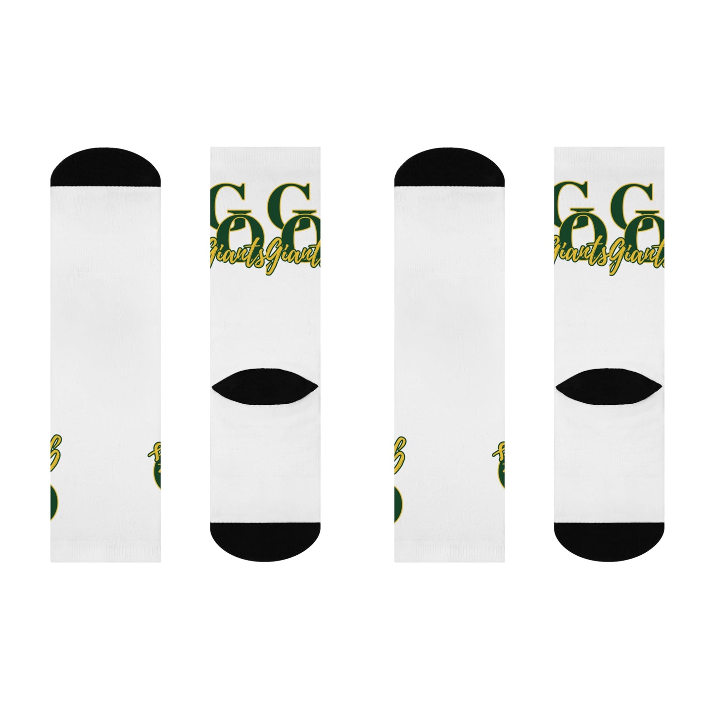 White Green Oaks Socks