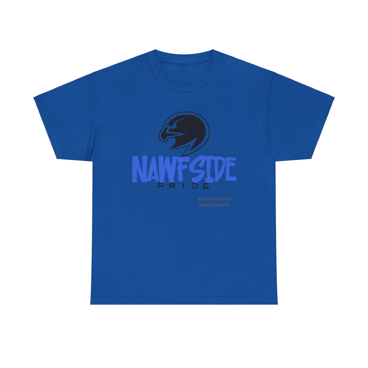 royal blue white north forney spirit shirt streetwear high school alternative pride sports basketball football texas