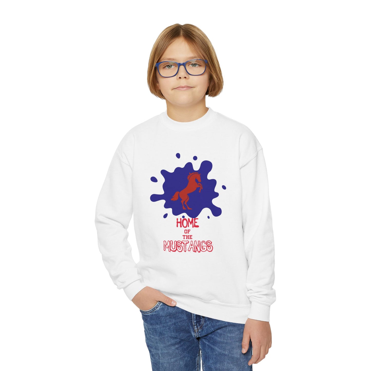 Mustangs Youth Crewneck Sweatshirt