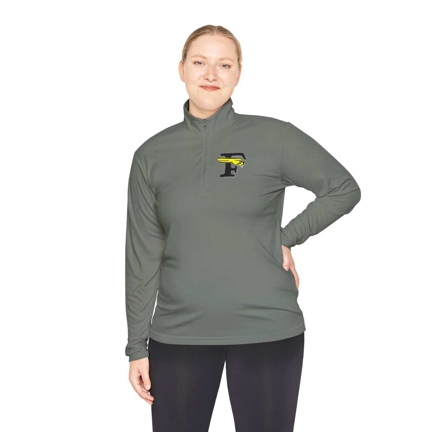Quarter-Zip Pullover Forney High School Logo