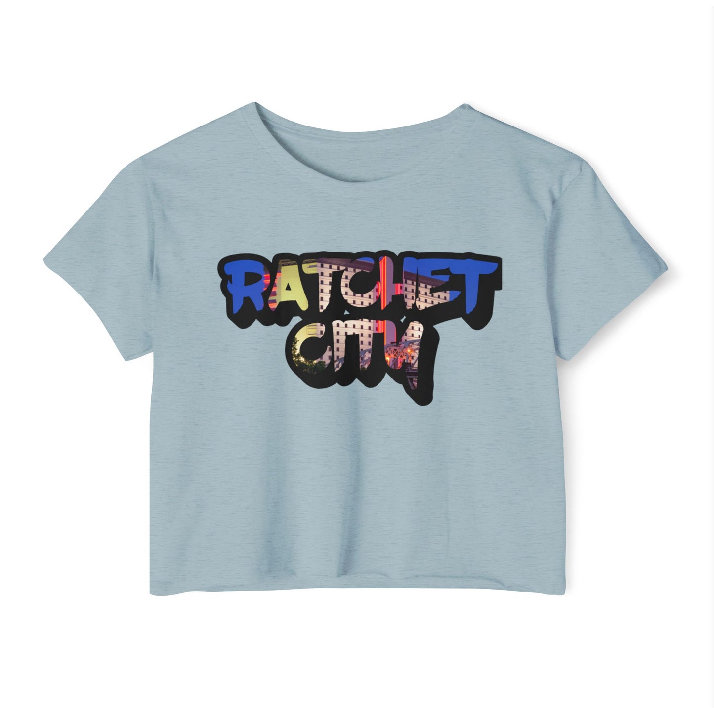 Ratchet City Lights crop T-shirt