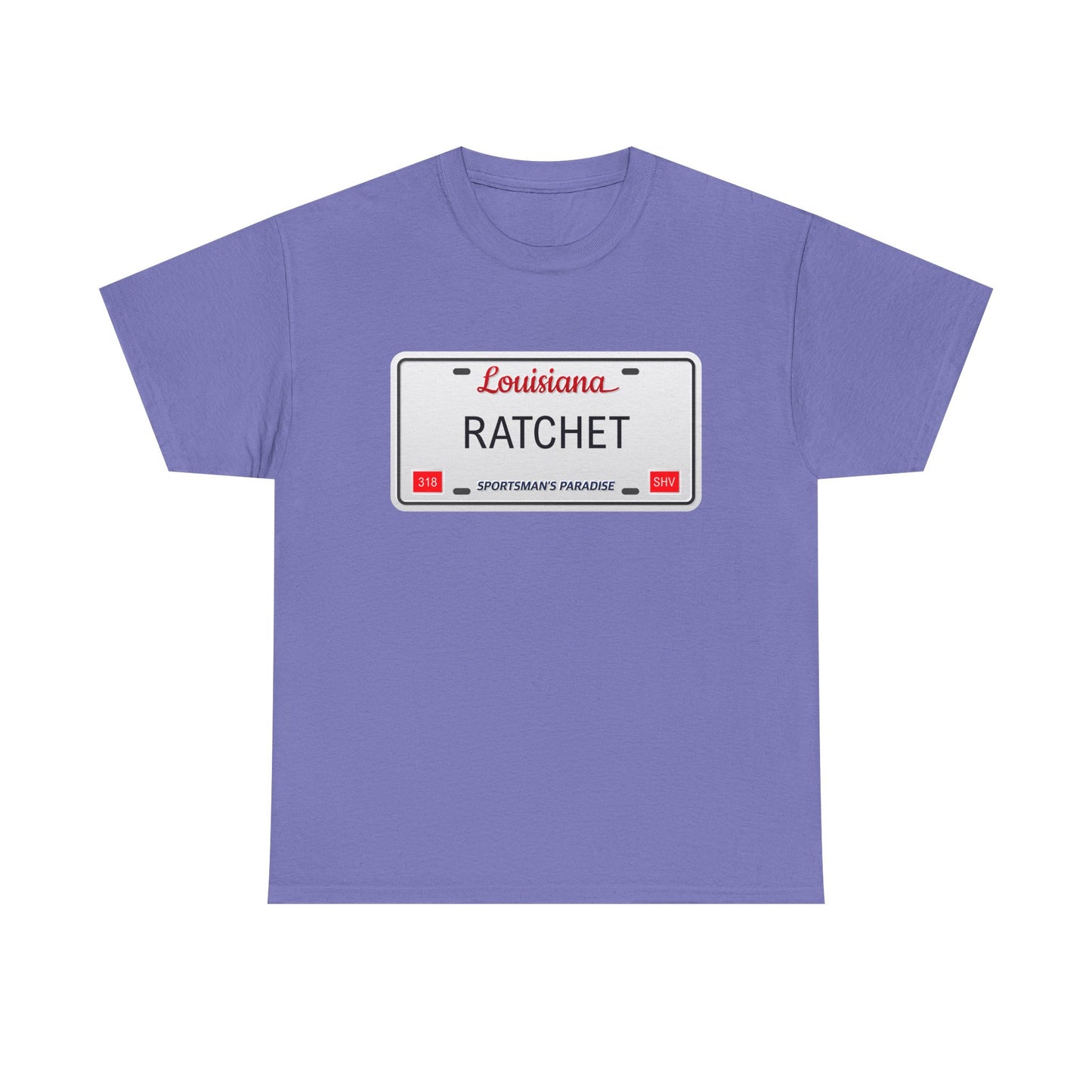 Louisiana RATCHET License Plate T-shirt