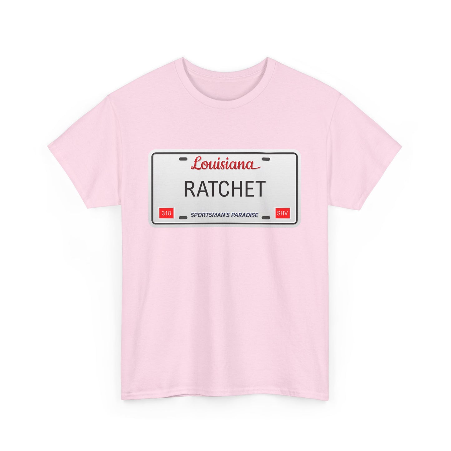 Louisiana RATCHET License Plate T-shirt