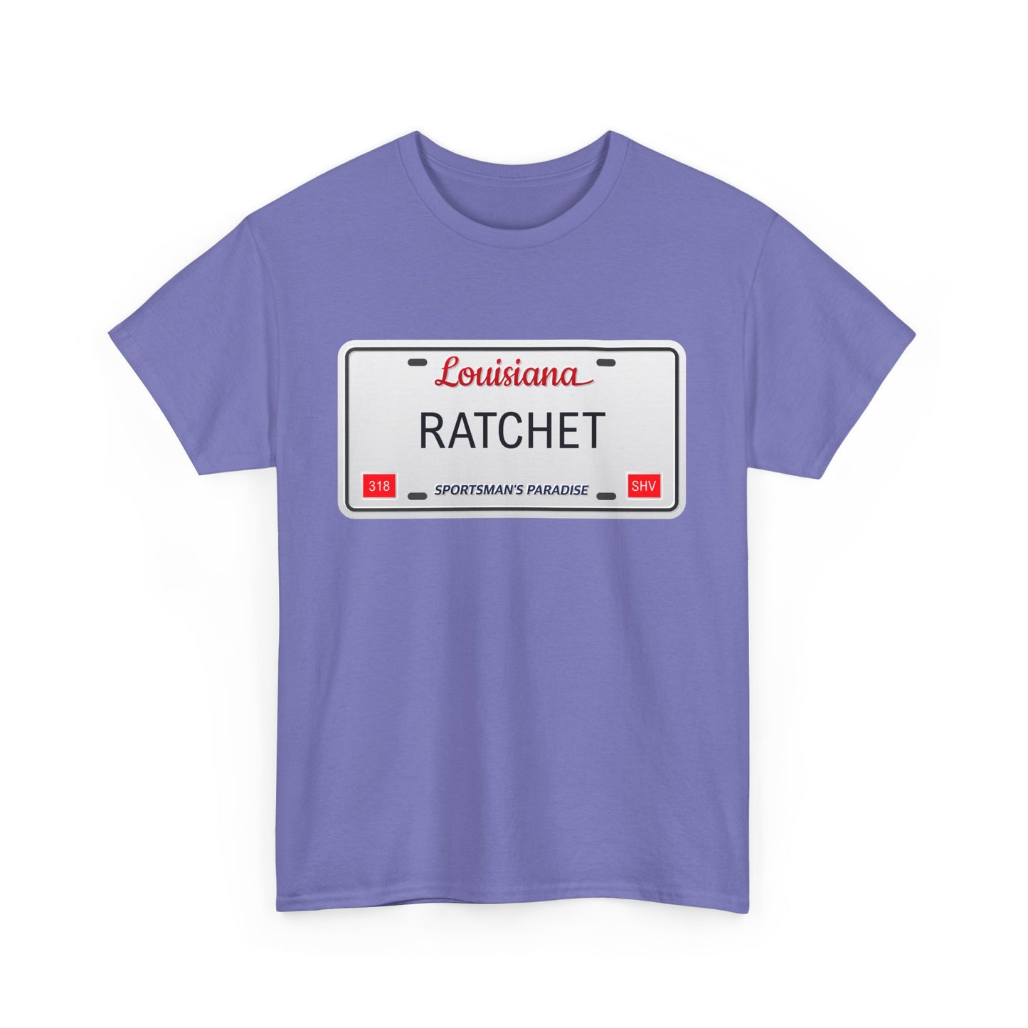 Louisiana RATCHET License Plate T-shirt