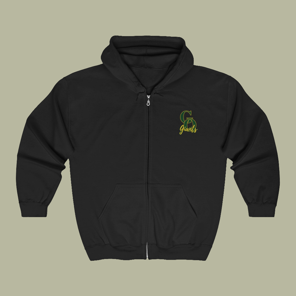 Green Oaks Giants Full Zip Hooded Sweatshirt