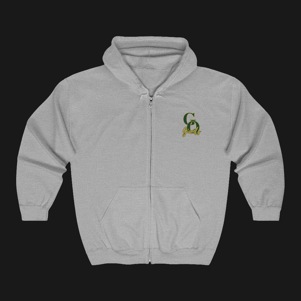 Green Oaks Giants Full Zip Hooded Sweatshirt