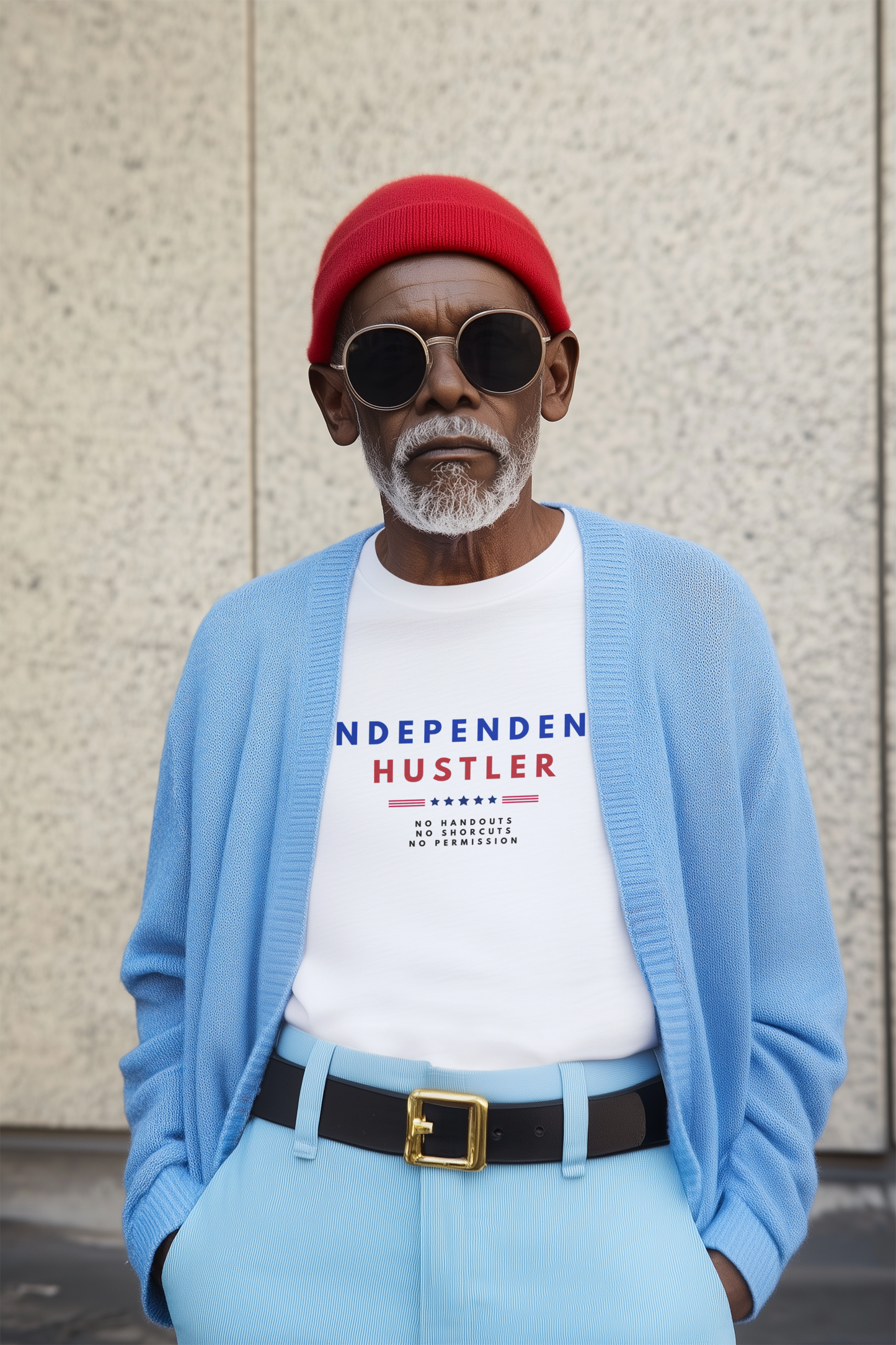 Independent Hustler T-Shirt | 4th of July Shirt for Entrepreneurs & Creators | Hustle Monster Drop