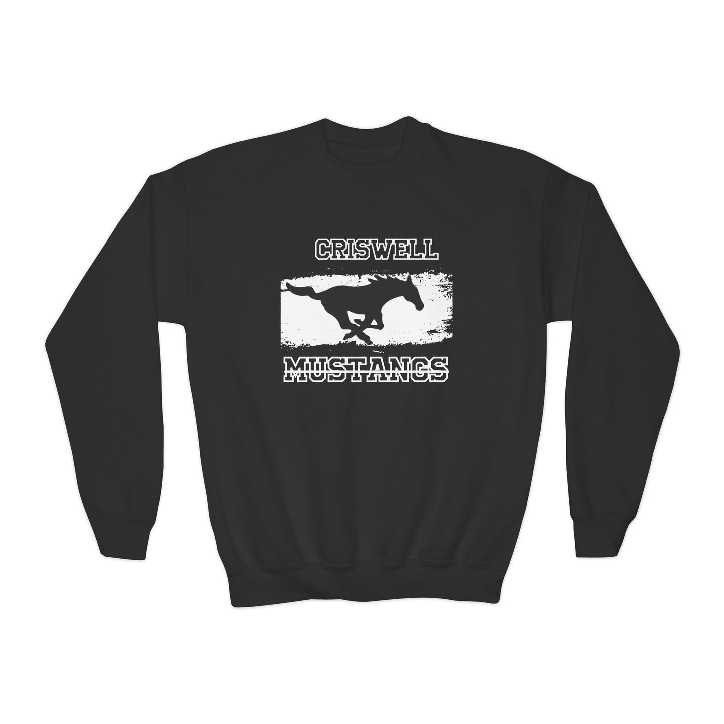 black Criswell Mustangs Forney Texas elementary school logo spirit shirt Dyllan Johnson artist entrepreneur