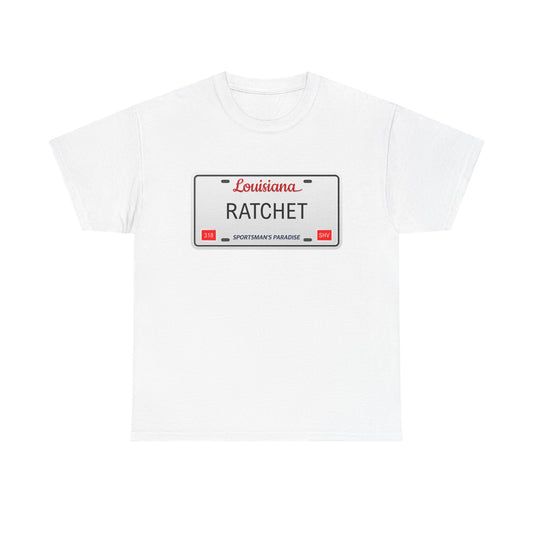 Louisiana RATCHET License Plate T-shirt