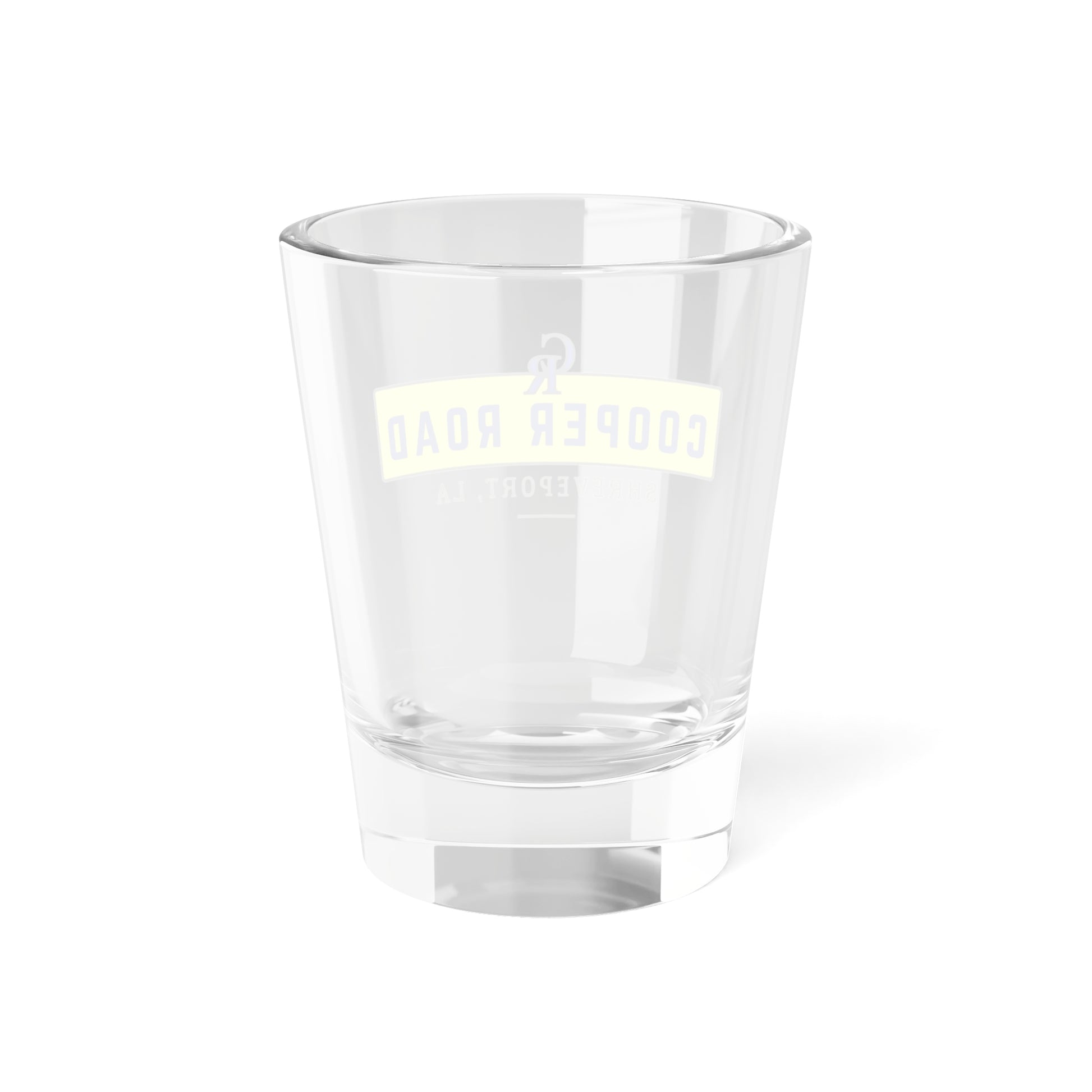 Cooper Road shot glass drink drank drunk celebrate We Bang neighborhood custom gift