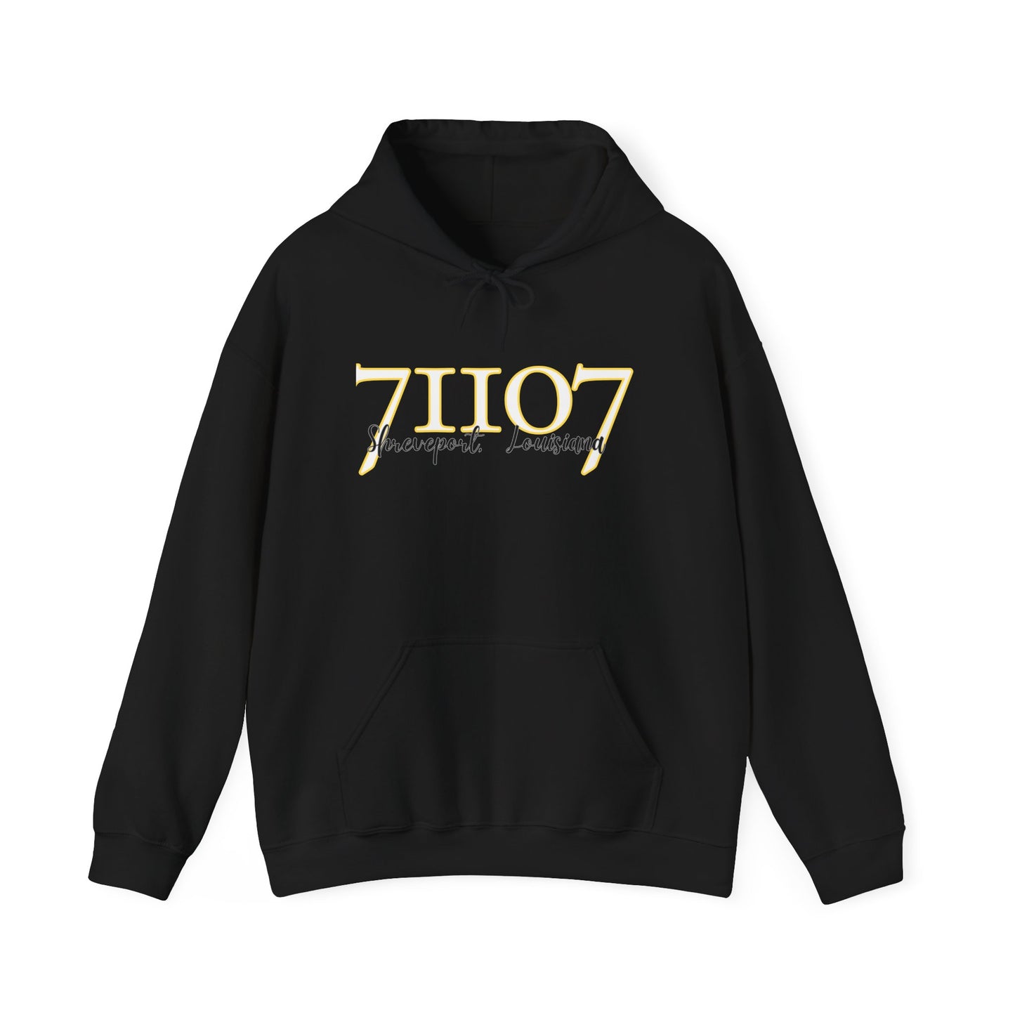 Black Shreveport 71107 zip code hoodie Cooper Road Apparel Clothing