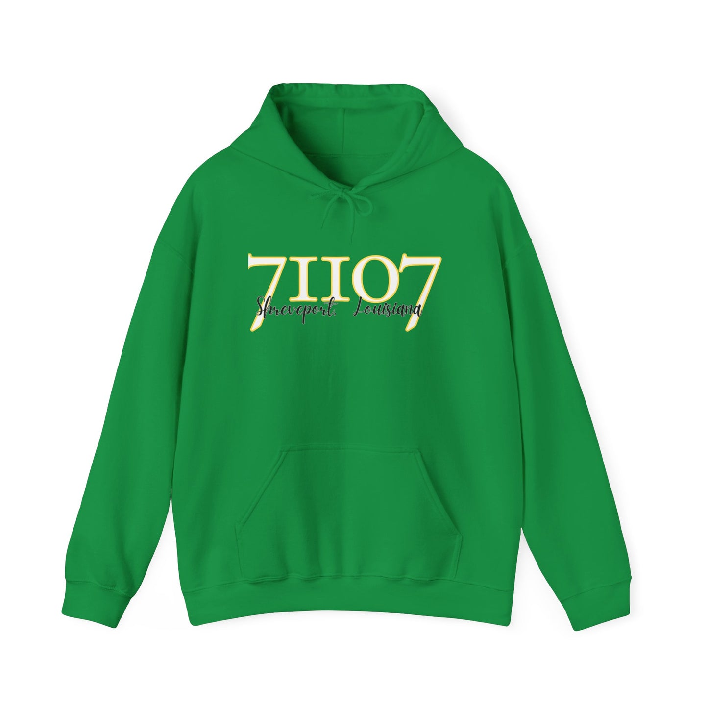 Green gold 71107 Shreveport Hoodie Cooper Road streetwear apparel clothing Green Oaks spirit wear