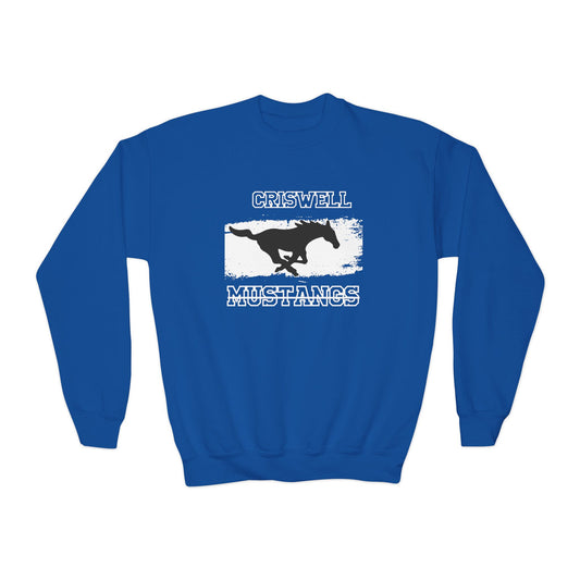 Blue Criswell Mustangs Forney Texas elementary school logo spirit shirt Dyllan Johnson artist entrepreneur