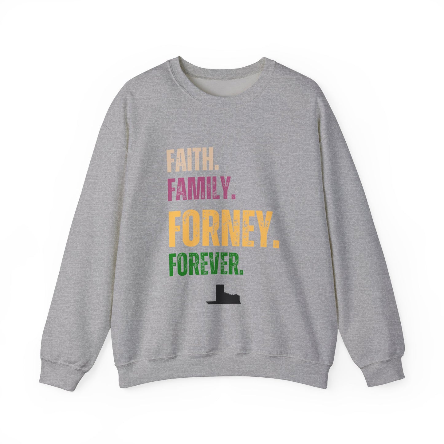 grey faith family forney forever texas god christ church spiritual religion unity love inspiration shirt