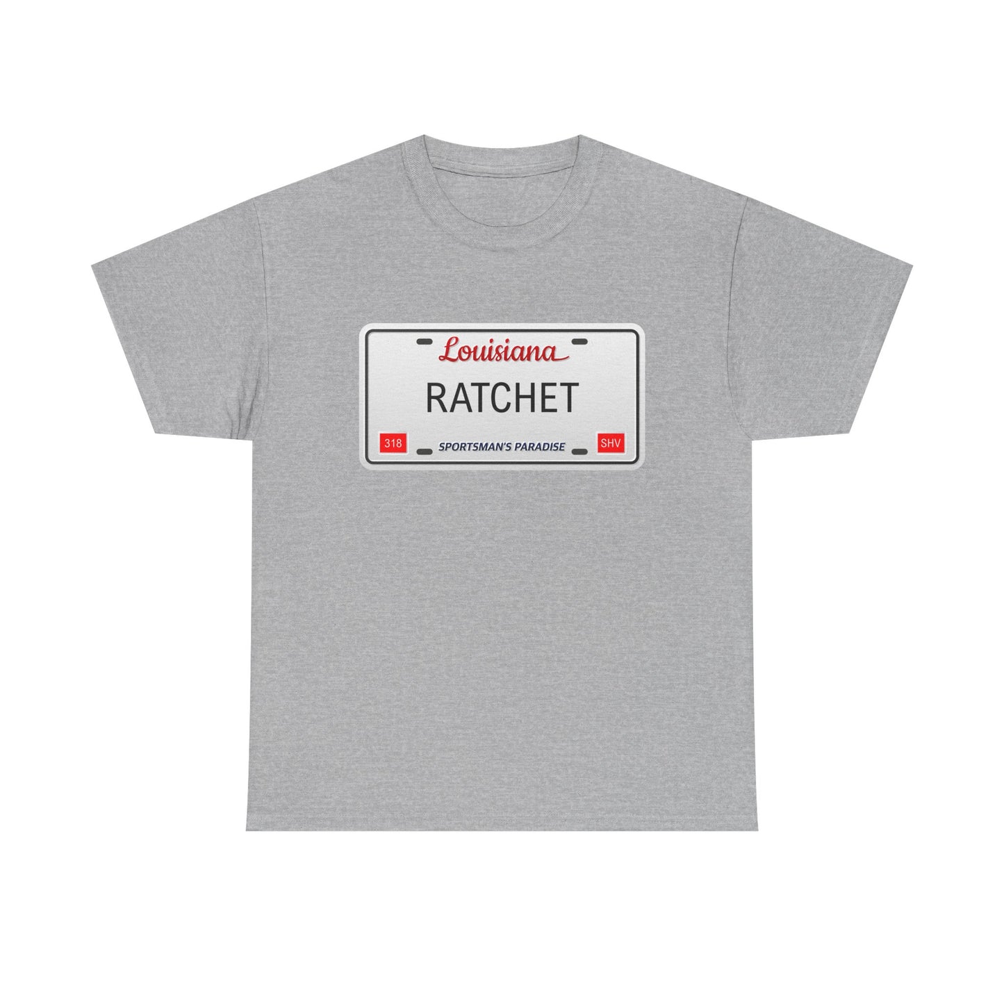 Louisiana RATCHET License Plate T-shirt