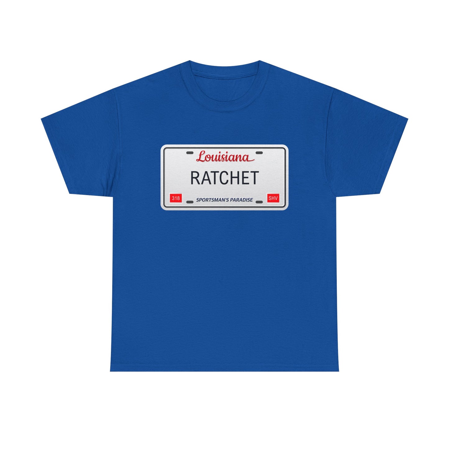Louisiana RATCHET License Plate T-shirt