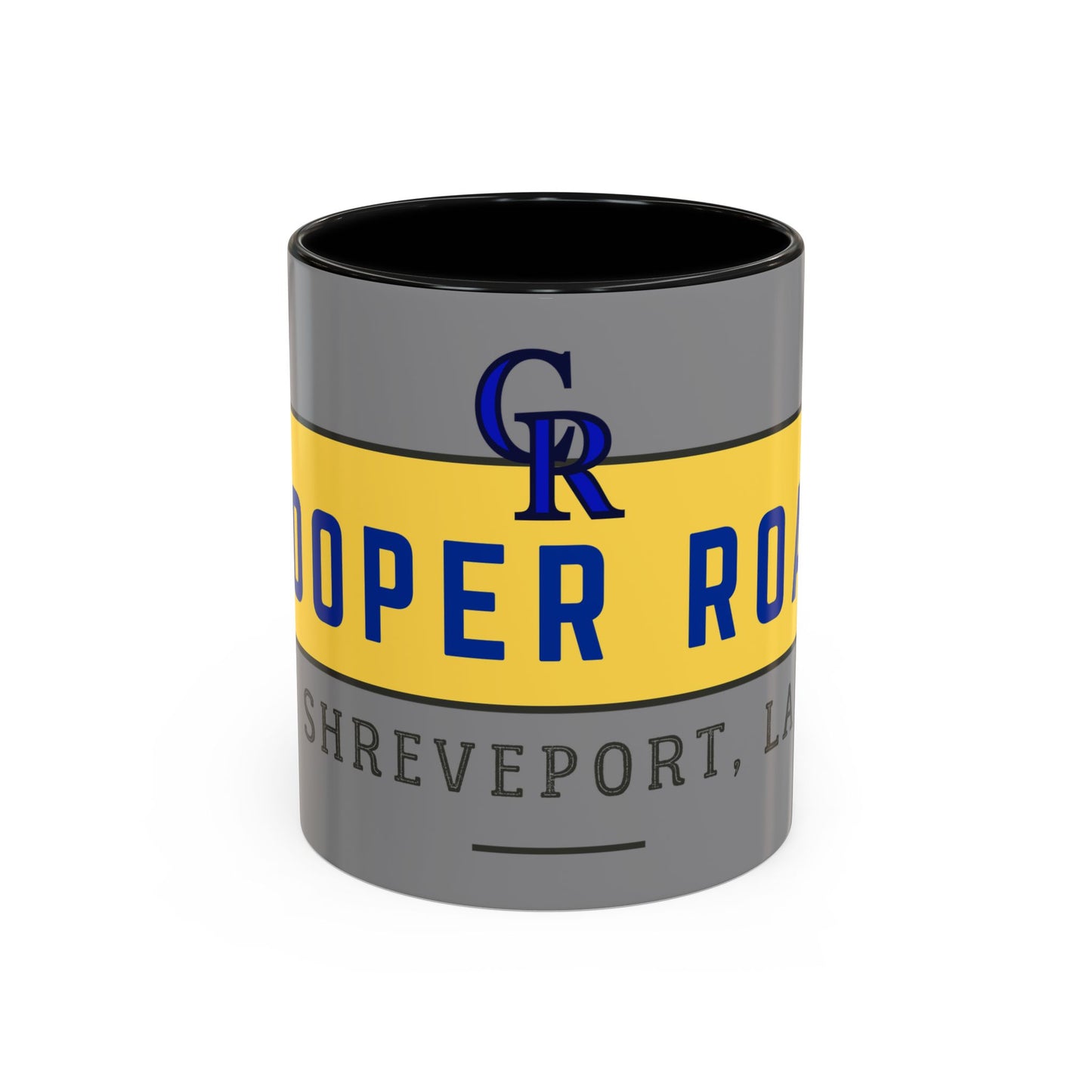 Coffee mug with Cooper Road insignia designed by Hustle Monster in Shreveport, Louisiana 