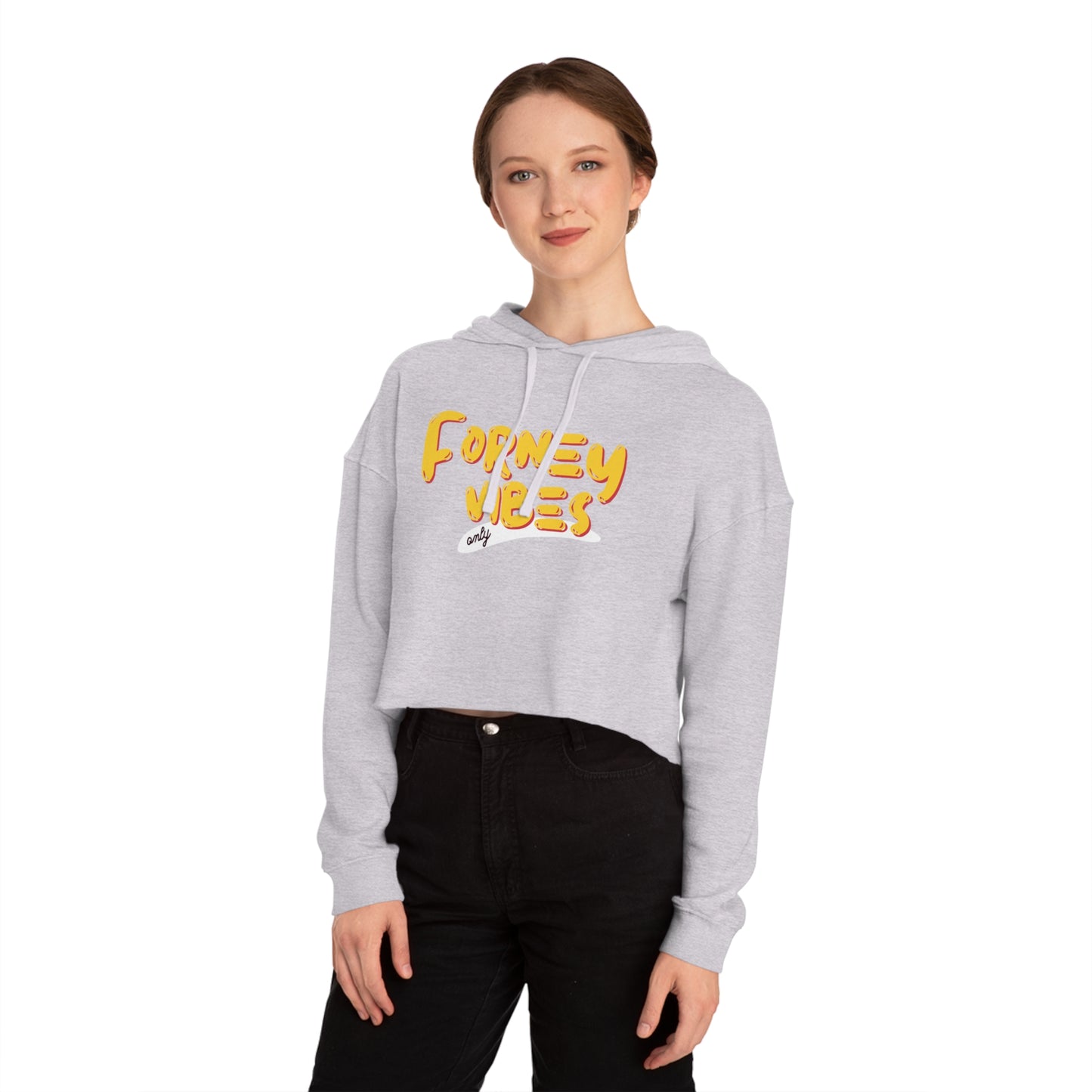 Forney Vibes Only Women's Cropped Hooded Sweatshirt