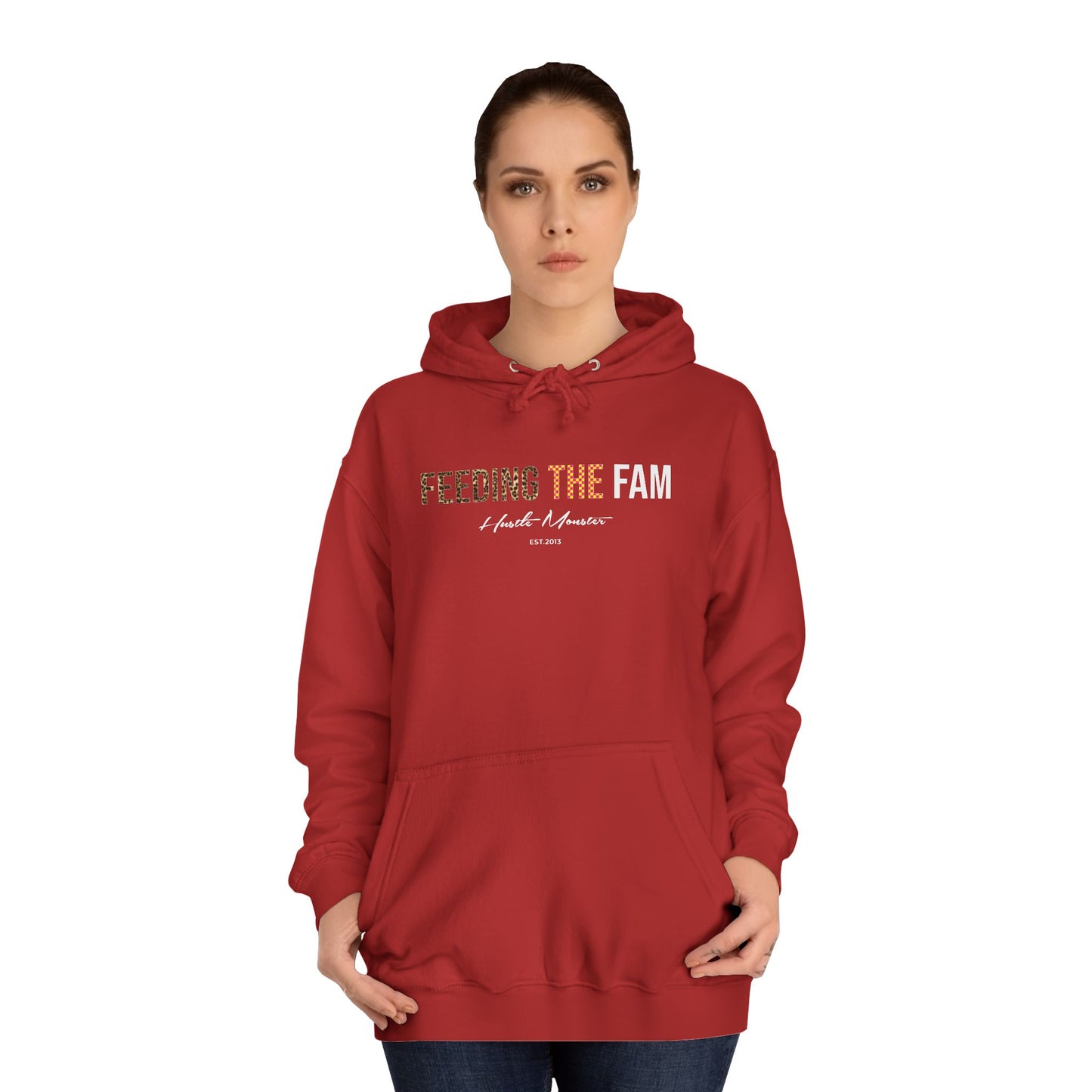 College Hoodie - 'Feeding the Fam' by Hustlemonster