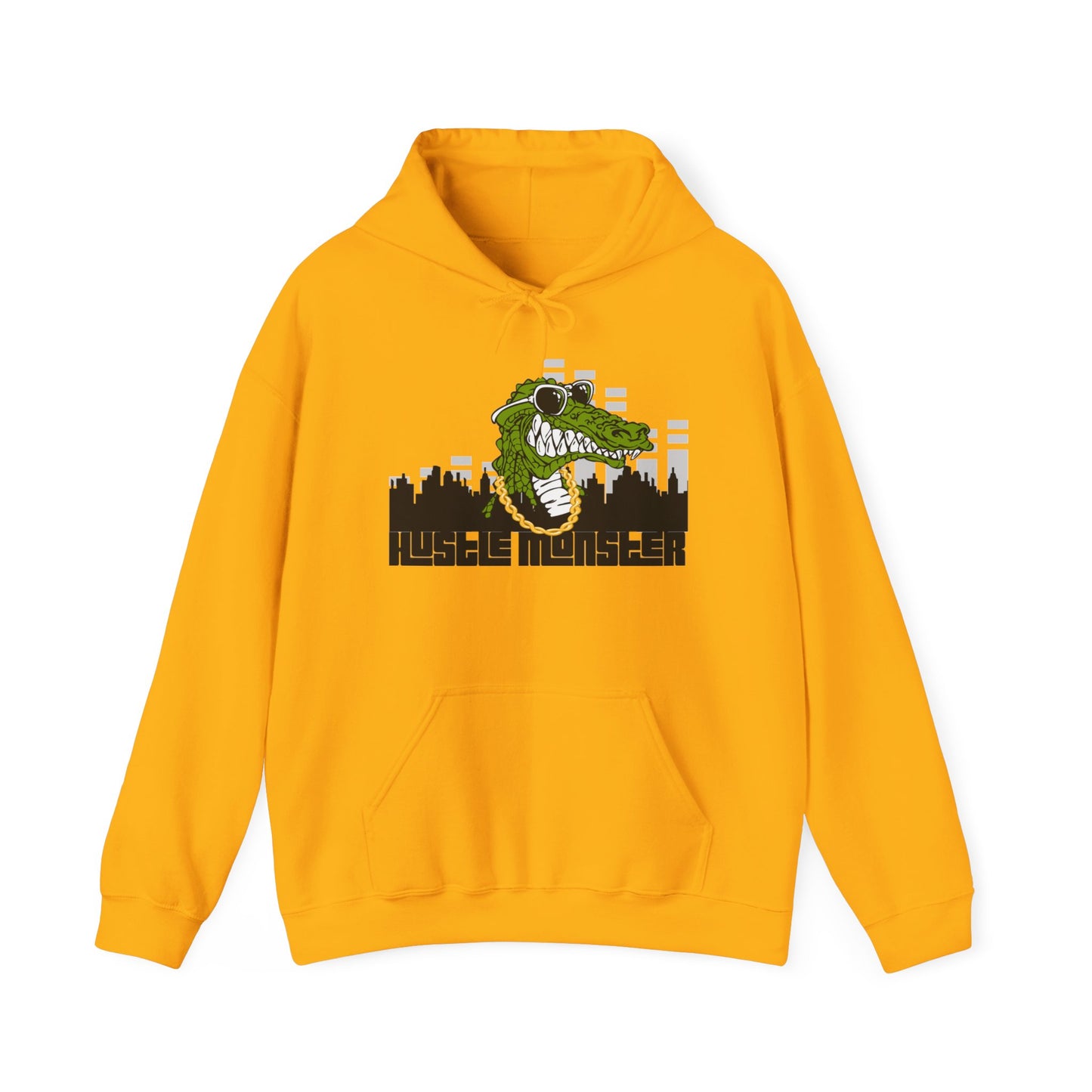 Gold alligator Hustle Monster hoodie rapper chain fear of god essentials camo Louisiana