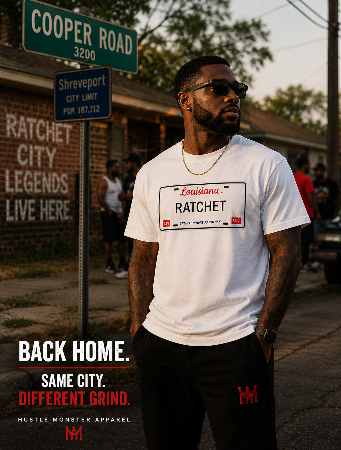 Louisiana RATCHET License Plate T-shirt