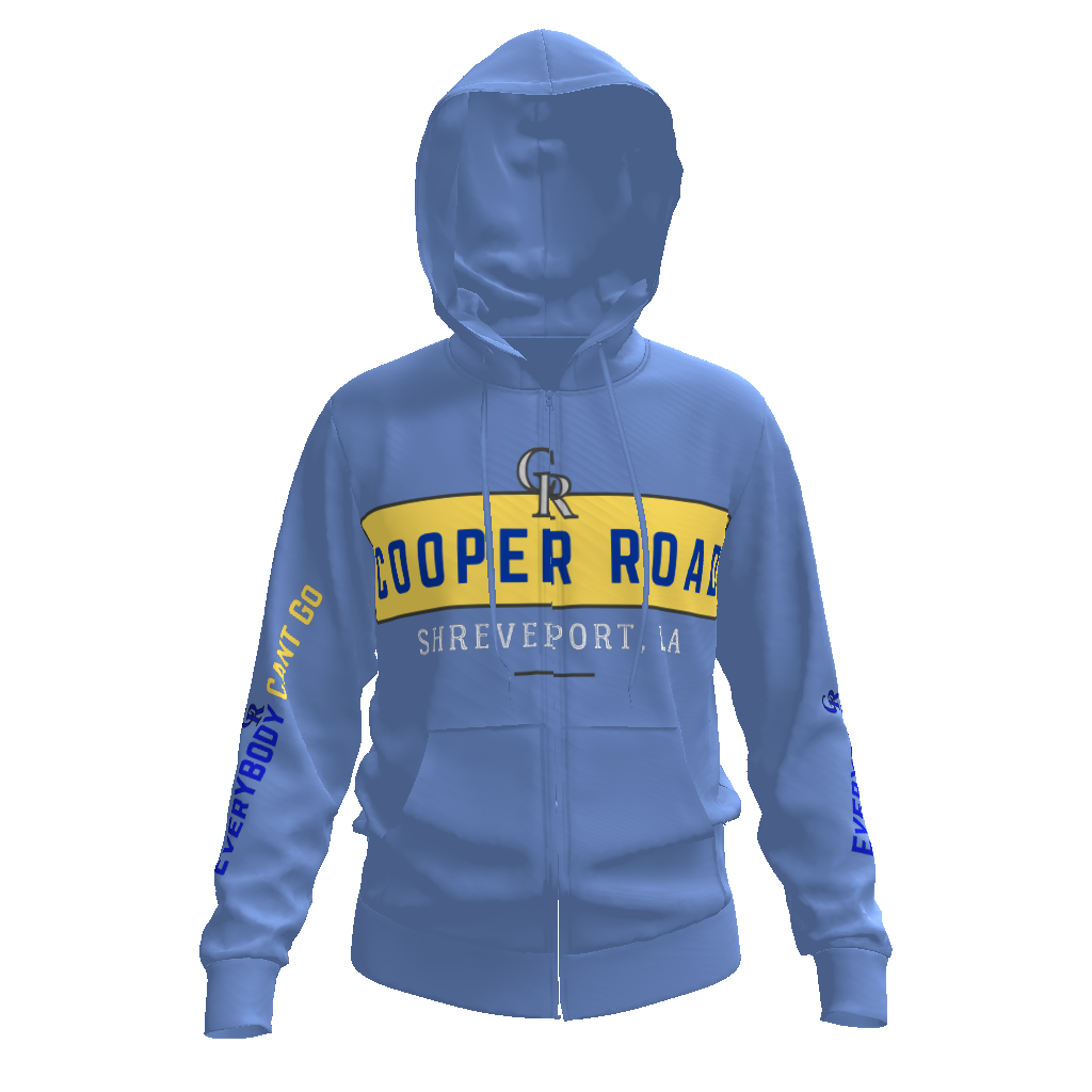 Cooper Road,Everybody Cant Go,Full Zip Hoodie,Shreveport