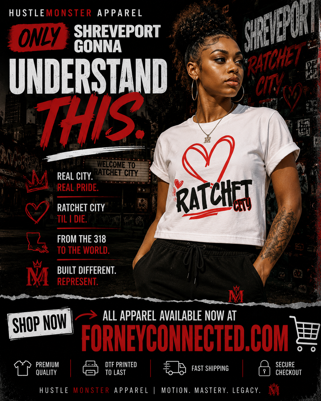 Love Ratchet City Crop Top