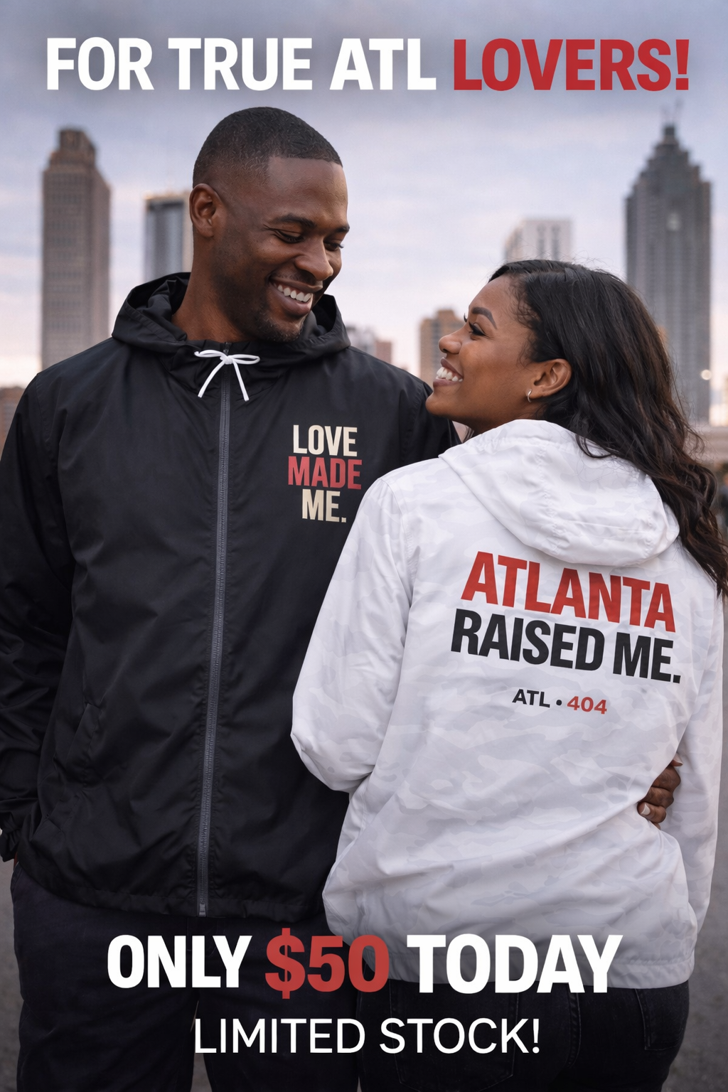 Atlanta Raised Me™ Windbreaker (Love Made Me)